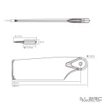 ALZRC - Devil 505 FAST Carbon Fiber Tail Blade - 80mm