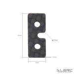 ALZRC - Carbon Fiber Servo Washer - Full Size