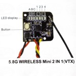 Turbowing 5.8GHZ 25mw 48ch Split FPV 700TVL Camera and Video Transmitter