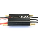 Flycolor 50A Brushless ESC Speed Control Support 2-6S Lipo BEC 5.5V/5A for RC Boat