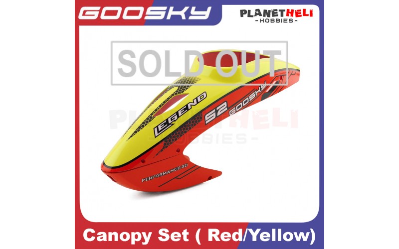 Goosky S2 Canopy Set ( Red/Yellow) spareparts