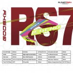 Goosky Legend RS7 Helicopter Kit W/O Main Blade And Tail Blade - Yellow / Pink