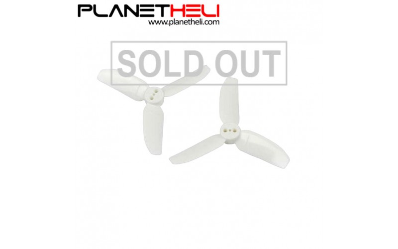 Kingkong 2840 2.8X4 CW CCW 3-blade Propeller 1.5mm Mounting Hole for FPV Quadcopter RC Racer Drones (2 pair) White