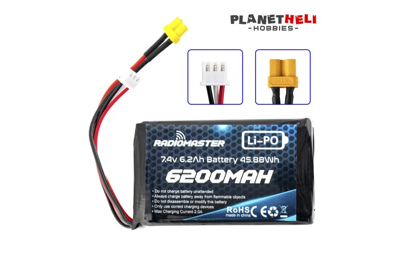 Radiomaster Lipo 2S 7.4V 6200mAh Lipo Battery