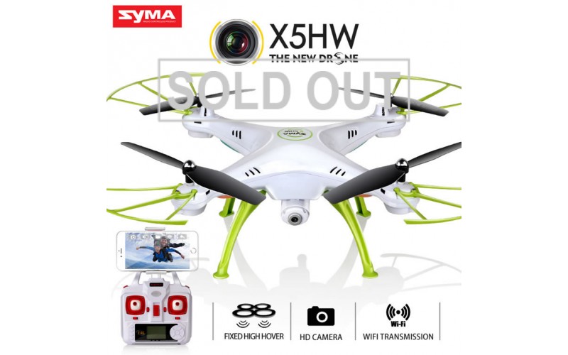 Syma X5HW WIFI FPV With HD Camera Altitude Mode 2.4G 4CH 6Axis RC Quadcopter RTF