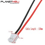 Mini Micro JST 2.0 PH 2-Pin Connector Plug with Wires Cables 120MM 26AWG (2 Set)