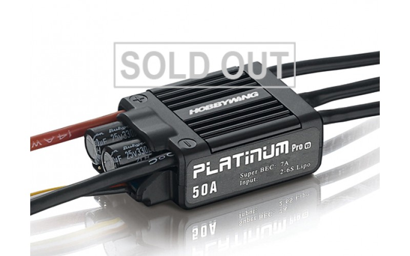 Hobbywing Brushless Platinum 50A ESC V3