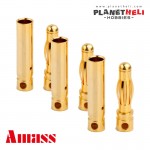 Amass 4.0mm Gold Bullet Banana Connector plug for ESC MOTOR