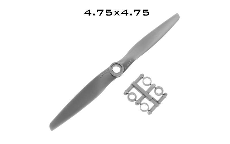 High Quality Grey Plastic APC 4.75x4.75 CCW Propeller Blade for RC Airplane Plane Fixed-Wing Part