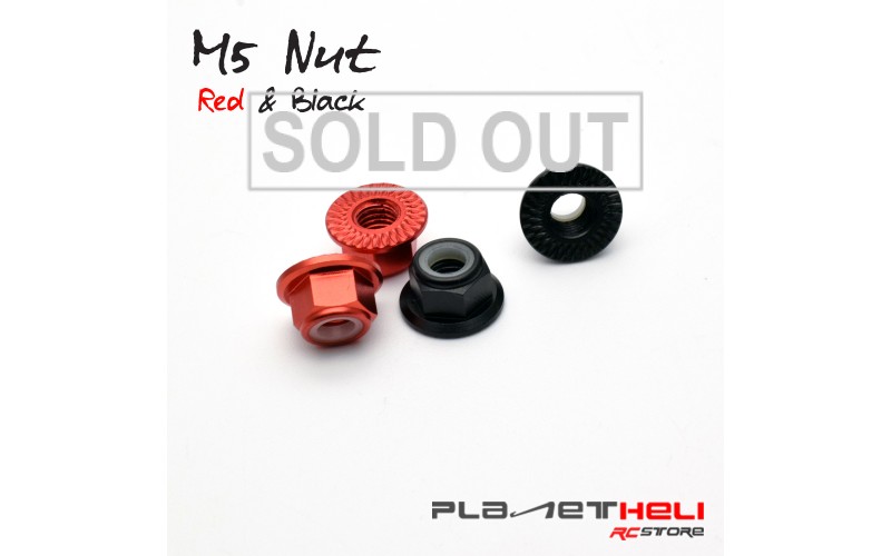 4 Pieces Racerstar M5 Motor Screw Nut CW/CCW Screw Thread For BR2205 Brushless Motors RC Drone FPV Racing - Red & Black